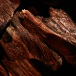 Close-up of oud wood pieces