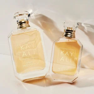 Two Déjà Vu White Flower | 57 Kayali Eau de Parfum bottles in different sizes