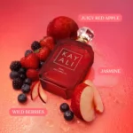 Eden Juicy Apple | 01 Kayali Eau de Parfum bottle with red apples and berries
