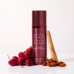 Lovefest Burning Cherry | 48 Body Spray red can with cherries and rose petals